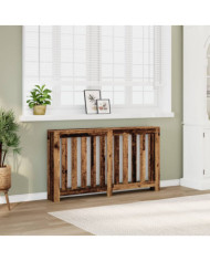 Cache-radiateur vieux bois 149x20x82 cm bois d'ingénierie | Mobilier & Déco