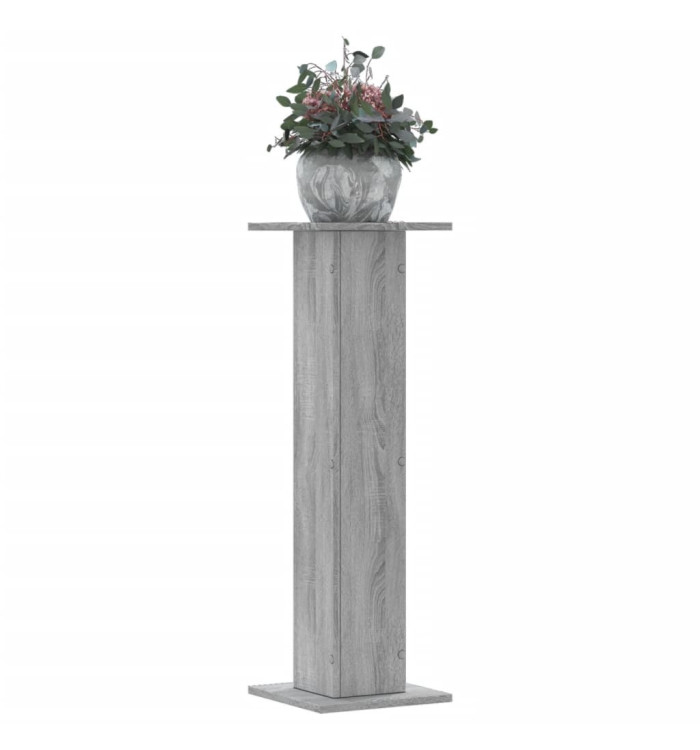Supports pour plantes 2 pcs sonoma gris bois d'ingénierie | Mobilier & Déco
