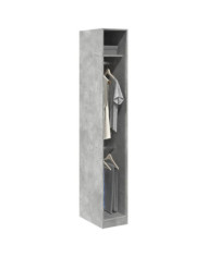 Garde-robe gris béton 30x50x200 cm bois d'ingénierie | Mobilier & Déco