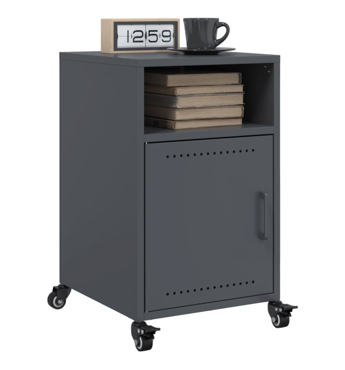 Tables de chevet 2 pcs anthracite 36x39x59 cm acier | Mobilier & Déco