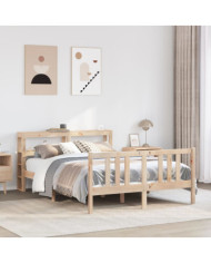 Cadre de lit avec tête de lit sans matelas 150x200 cm | Mobilier & Déco