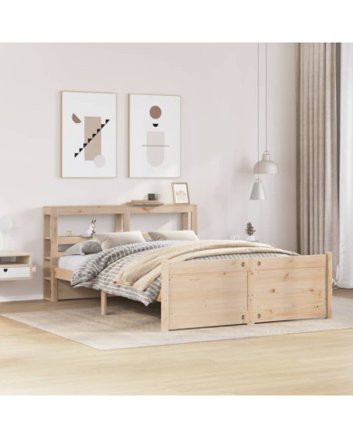 Cadre de lit avec tête de lit sans matelas 150x200 cm | Mobilier & Déco