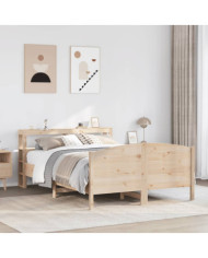 Cadre de lit sans matelas 150x200 cm bois de pin massif | Mobilier & Déco
