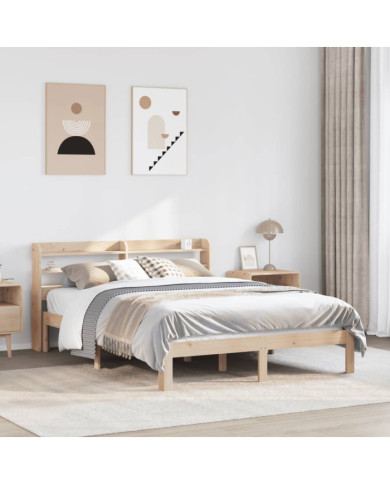 Cadre de lit avec tête de lit sans matelas 160x200 cm | Mobilier & Déco