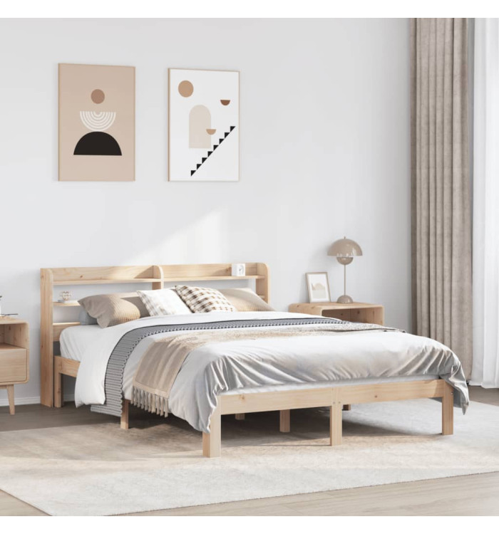 Cadre de lit avec tête de lit sans matelas 160x200 cm | Mobilier & Déco