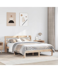 Cadre de lit avec tête de lit sans matelas 160x200 cm | Mobilier & Déco