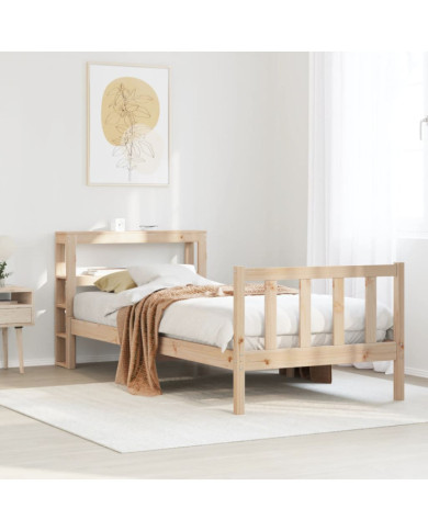 Cadre de lit sans matelas 90x190 cm bois de pin massif | Mobilier & Déco