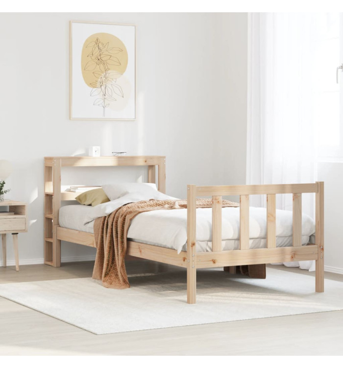 Cadre de lit sans matelas 90x190 cm bois de pin massif | Mobilier & Déco