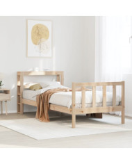 Cadre de lit sans matelas 90x190 cm bois de pin massif | Mobilier & Déco