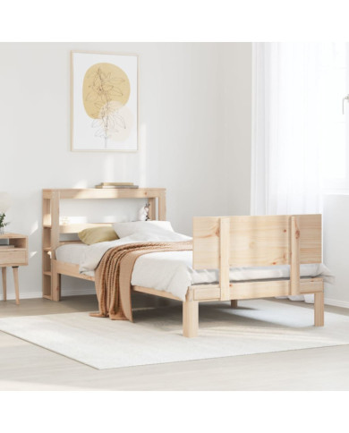 Cadre de lit avec tête de lit sans matelas 90x200 cm | Mobilier & Déco