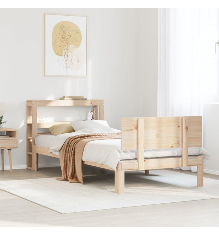 Cadre de lit avec tête de lit sans matelas 90x200 cm | Mobilier & Déco