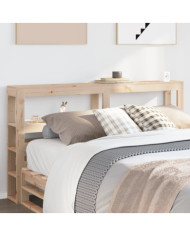 Tête de lit avec étagères 120 cm bois massif de pin | Mobilier & Déco