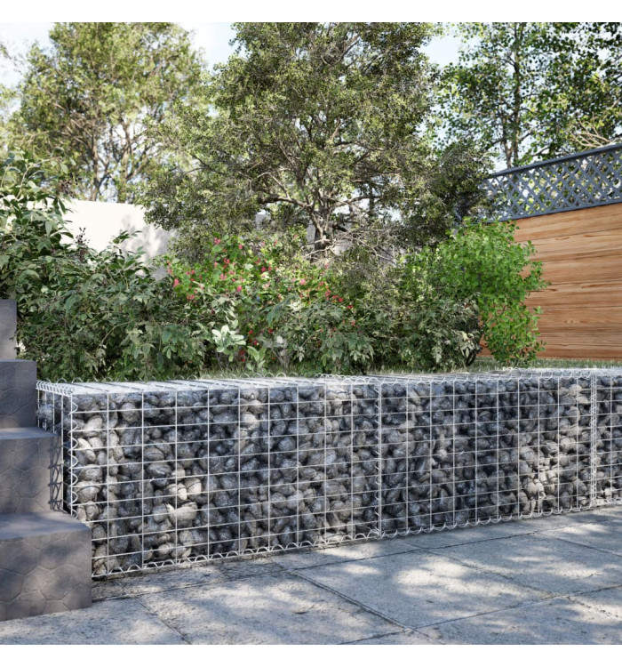 Panier gabion avec couvercle 200x50x50 cm fer galvanisé | Mobilier & Déco