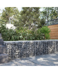 Panier gabion avec couvercle 200x50x50 cm fer galvanisé | Mobilier & Déco