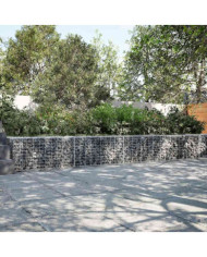 Panier gabion avec couvercle 700x50x50 cm fer galvanisé | Mobilier & Déco