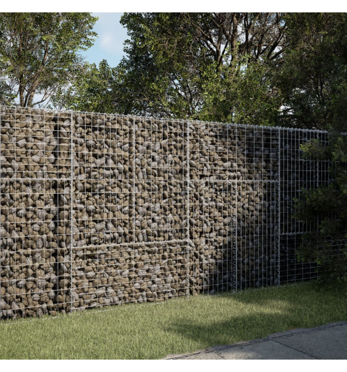 Panier gabion avec couvercle 200x100x150 cm fer galvanisé | Mobilier & Déco