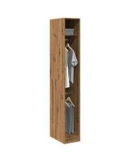 Garde-robe chêne artisanal 30x50x200 cm bois d'ingénierie | Mobilier & Déco