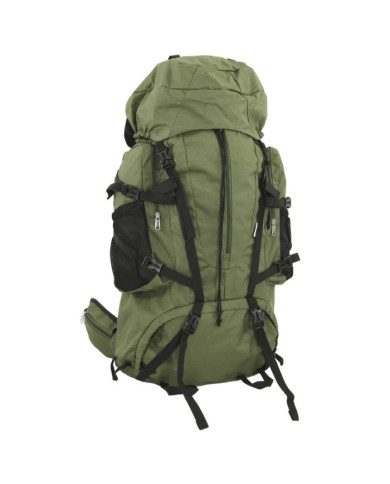 Sac à dos de randonnée vert armée 60 L tissu oxford | Mobilier & Déco