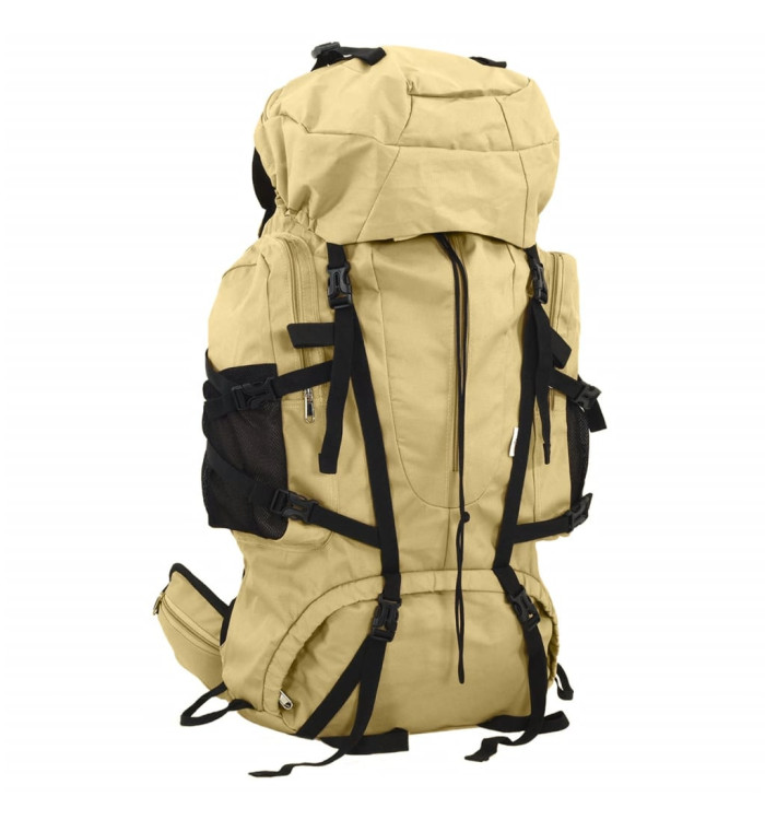 Sac à dos de randonnée kaki 80 L tissu oxford | Mobilier & Déco