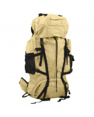 Sac à dos de randonnée kaki 80 L tissu oxford | Mobilier & Déco