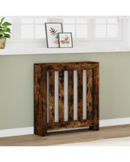Cache-radiateur chêne fumé 78x20x82 cm bois d'ingénierie | Mobilier & Déco