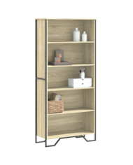 Bibliothèque chêne sonoma 80x31x169 cm bois d'ingénierie | Mobilier & Déco