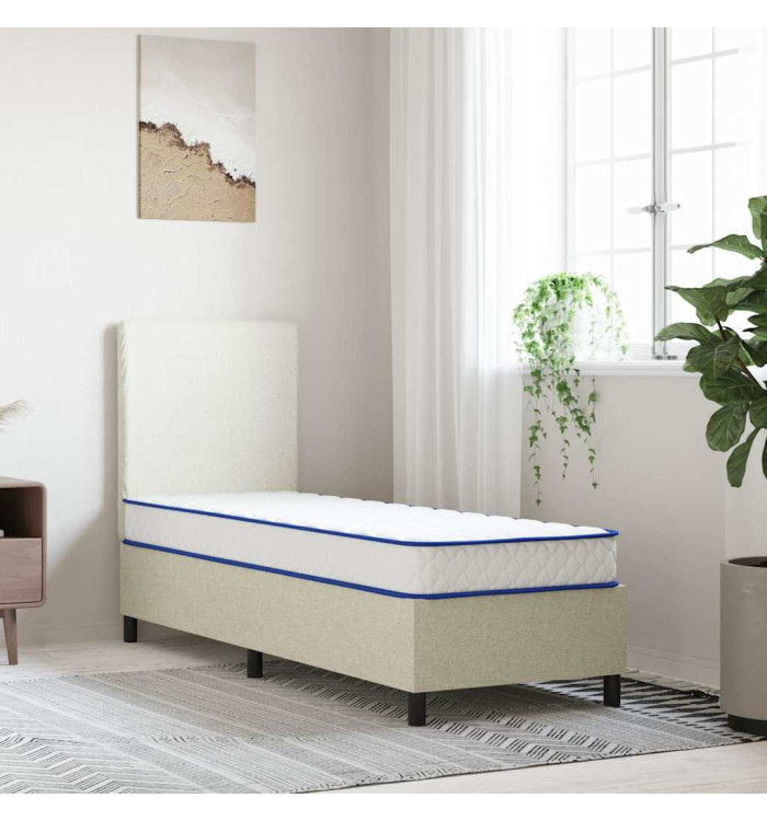 Matelas en mousse à mémoire de forme blanc 70x200x17 cm | Mobilier & Déco