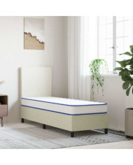 Matelas en mousse à mémoire de forme blanc 70x200x17 cm | Mobilier & Déco