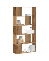 Bibliothèque 5 niveaux chêne artisanal bois ingénierie | Mobilier & Déco