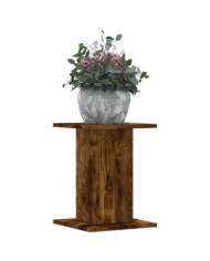 Supports pour plantes 2 pcs chêne fumé bois d'ingénierie | Mobilier & Déco