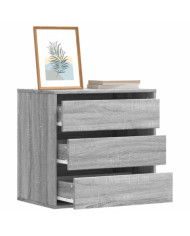 Commode d'angle sonoma gris 60x41x58 cm bois d'ingénierie | Mobilier & Déco