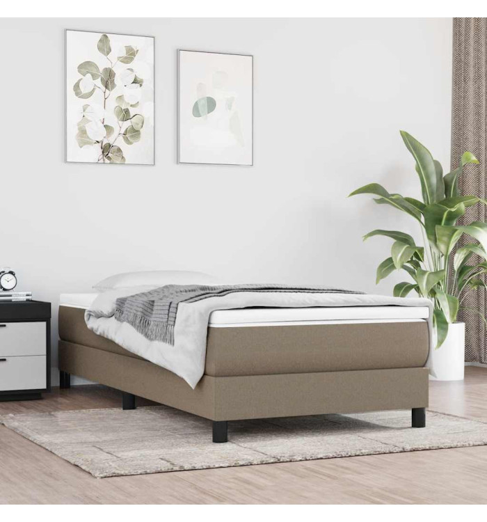 Matelas à ressorts ensachés pour enfants taupe 80x160 cm tissu | Mobilier & Déco
