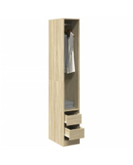Garde-robe chêne sonoma 30x50x200 cm bois d'ingénierie | Mobilier & Déco