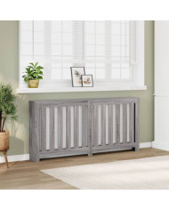 Cache-radiateur sonoma gris 175x20x82 cm bois d'ingénierie | Mobilier & Déco