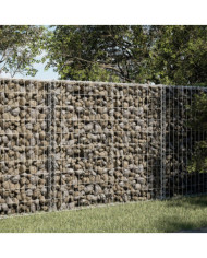 Panier gabion avec couvercle 100x100x100 cm fer galvanisé | Mobilier & Déco