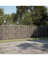 Panier gabion avec couvercle 700x100x100 cm fer galvanisé | Mobilier & Déco