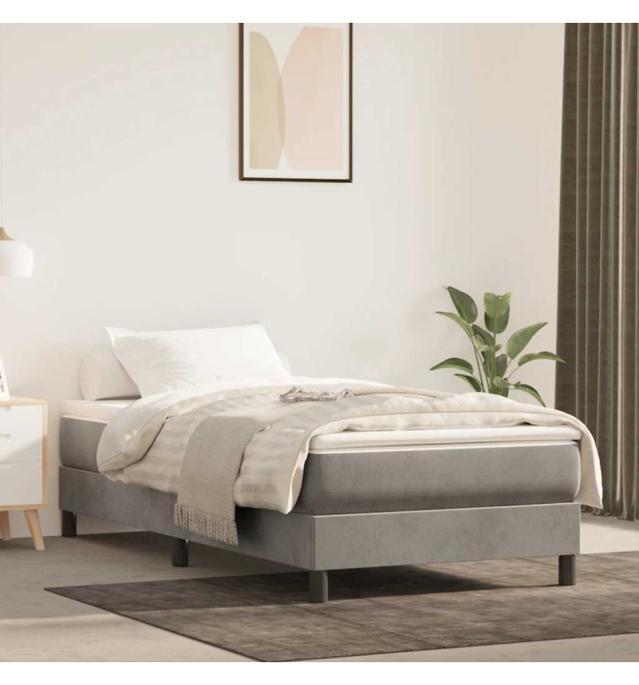 Matelas de lit à ressorts ensachés 80x210x20 cm velours | Mobilier & Déco