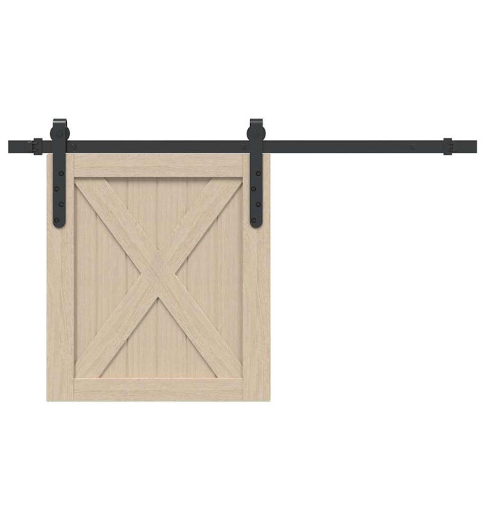 Kit de porte d'armoire coulissante 91 cm acier au carbone | Mobilier & Déco