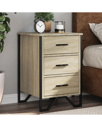 Table de chevet chêne sonoma 40x41x60 cm bois d'ingénierie | Mobilier & Déco