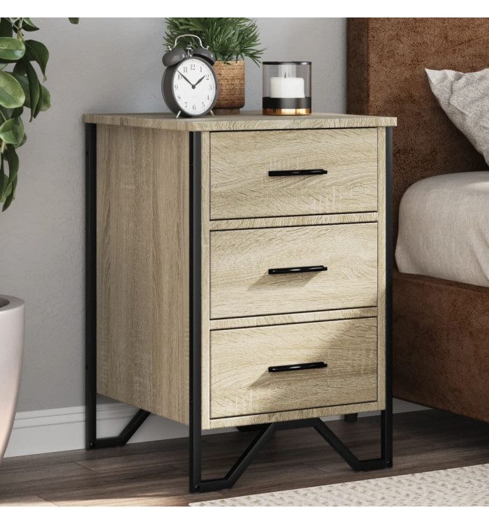 Table de chevet chêne sonoma 40x41x60 cm bois d'ingénierie | Mobilier & Déco