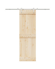 Kit fixation porte coulissante 200 cm Acier inoxydable Argenté | Mobilier & Déco