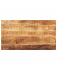 Dessus de table rectangulaire bois massif de manguier brut | Mobilier & Déco