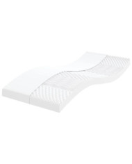 Matelas en mousse blanc 100x210 cm 7 zones dureté 20 ILD | Mobilier & Déco