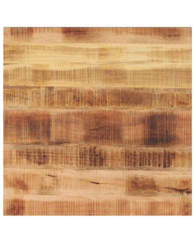 Dessus de table 70x70x2,5 cm carré bois massif de manguier brut | Mobilier & Déco