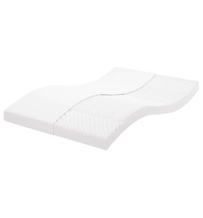 Matelas en mousse blanc 120x220 cm 7 zones dureté 20 ILD | Mobilier & Déco