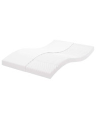 Matelas en mousse blanc 120x220 cm 7 zones dureté 20 ILD | Mobilier & Déco
