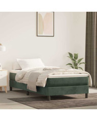 Matelas de lit à ressorts ensachés 90x220x20 cm velours | Mobilier & Déco