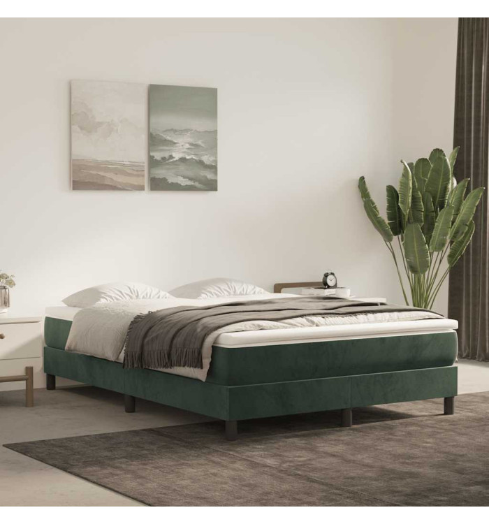 Matelas de lit à ressorts ensachés 140x210x20 cm velours | Mobilier & Déco