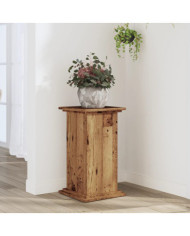 Support pour plantes vieux bois 33x33x60 cm bois d'ingénierie | Mobilier & Déco