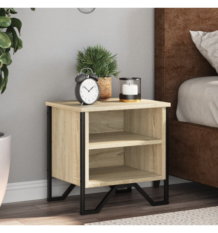 Tables de chevet 2pcs chêne sonoma 40x30x40cm bois d'ingénierie | Mobilier & Déco
